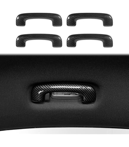 Red Carbon Fiber Glove Box Handle Cover For Dodge Charger 2011–2023 – ABS Trim, Easy Stick-On