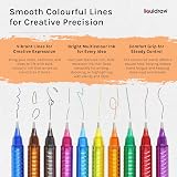 Liquidraw Multicolour Ballpoint Pens Pack of 10 | 1.0 mm Tip, Clip Lid view 4