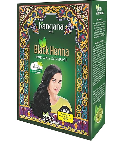 Henné Noir Brésilien Banjara's - Coloration Intense Et Naturelle Pour Des Cheveux Noirs Profonds - 54g