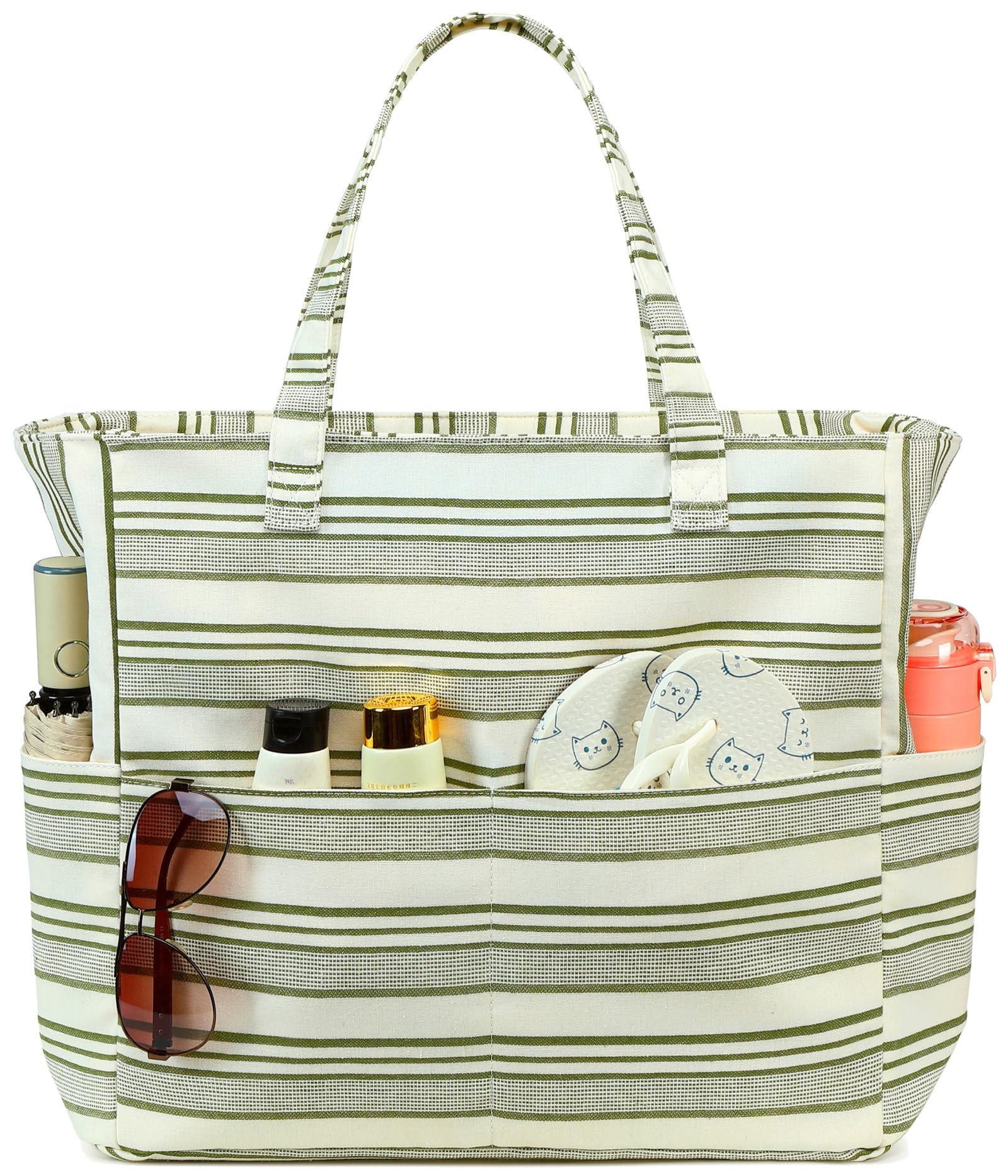 Photo 1 of Waterproof Beach Tote Pool Bags for Women Ladies Extra Large Gym Tote Carry On Bag With Wet Compartment for Weekender Travel