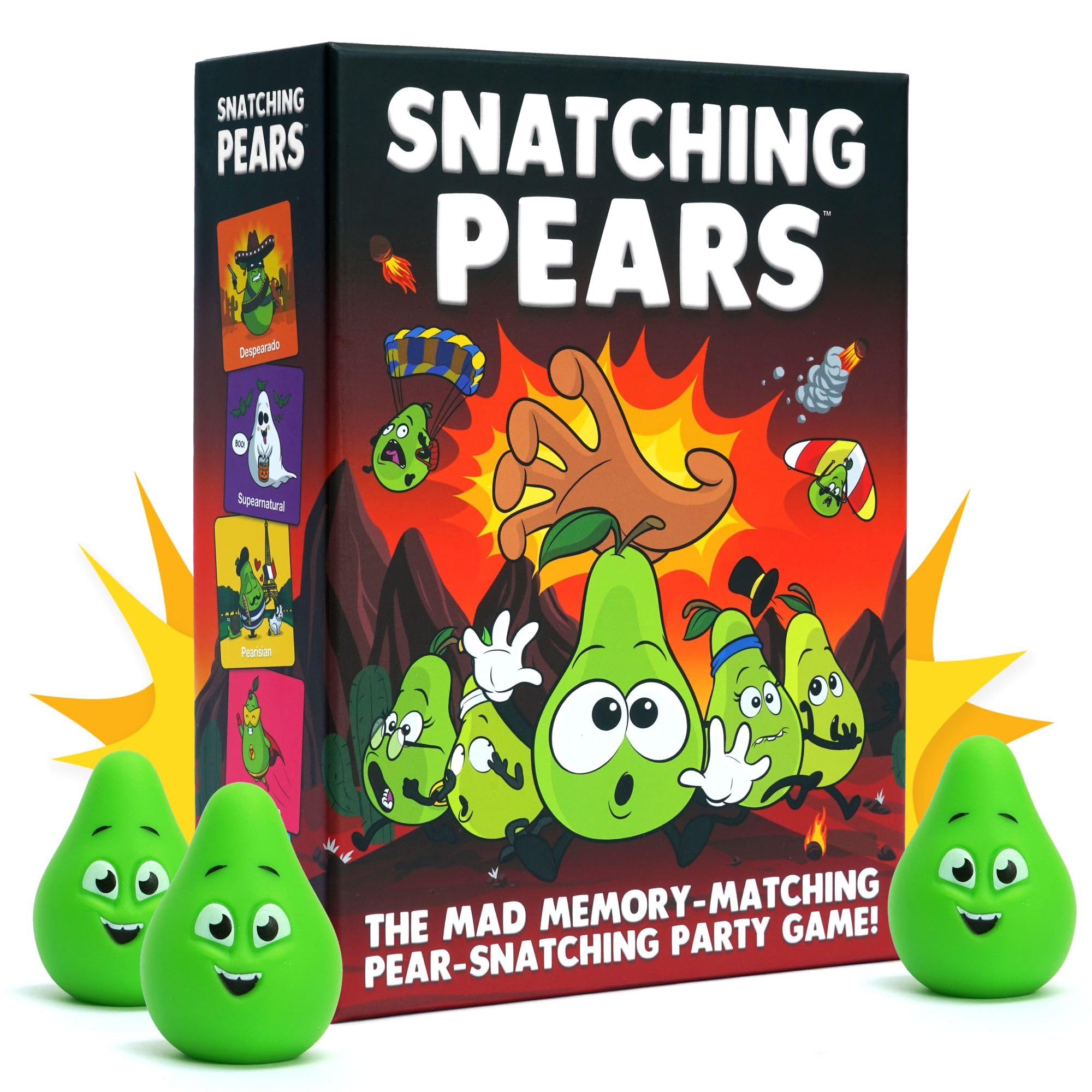 Snatching Pears! – The Hilarious Memory-Matching, Pear-Snatching Party Game | Family Board Game for Kids, Teens & Adults | 2-6 Players, Age 7+