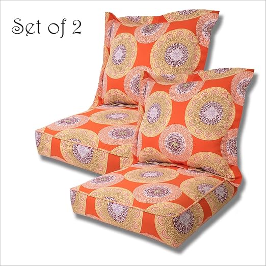 Amazon.com : Comfort Classics Inc. Set of 2 Outdoor Deep Seat Cushions