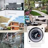 Transplant Mechanical Timer Switch 220-240V 16A 24 Hour Analog Daily Universal view 5