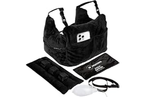 MOYOAMA Post Mastectomy Pillow –4 Pcs Protective Kit incl 1 Gel Pack, Seatbelt Cushion, Shower Lan- Breast Surgery Must Haves,Breast Reduction Recovery Supplies, Breast Augmentation,Post Op Essentials