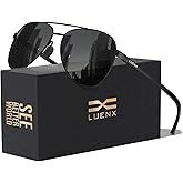LUENX Aviator Sunglasses for Men Women Polarized - UV400 Protection, Stylish Shades, Driving, Outdoor Activities