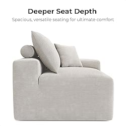 LIKIMIO 120" Modern L-Shaped Modular Sectional Sofa