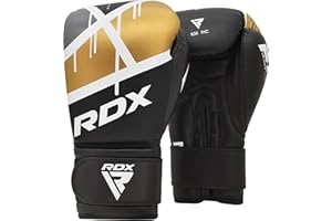 RDX Boxing Gloves EGO, Sparring Muay Thai Kickboxing Heavy Training, Maya Hide Leather, Ventilated Palm, Long Wrist Support, 