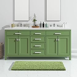 Yimobra Luxury Bathroom Rugs, Fluffy Bath Mats, Non