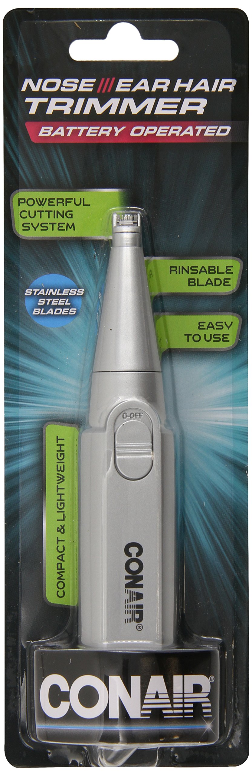 Conair Man Battery Powered Ear / Nose Trimmer; Includes
