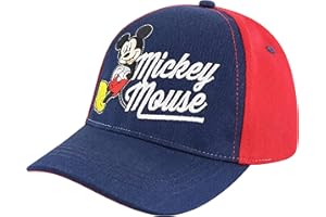 Disney Baseball Cap, Mickey Mouse Adjustable Toddler 2-4 Or Boy Hats for Kids Ages 4-7