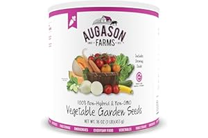 Augason Farms Vegetable Garden Seeds 13 Variety 1 lb No. 10 Can