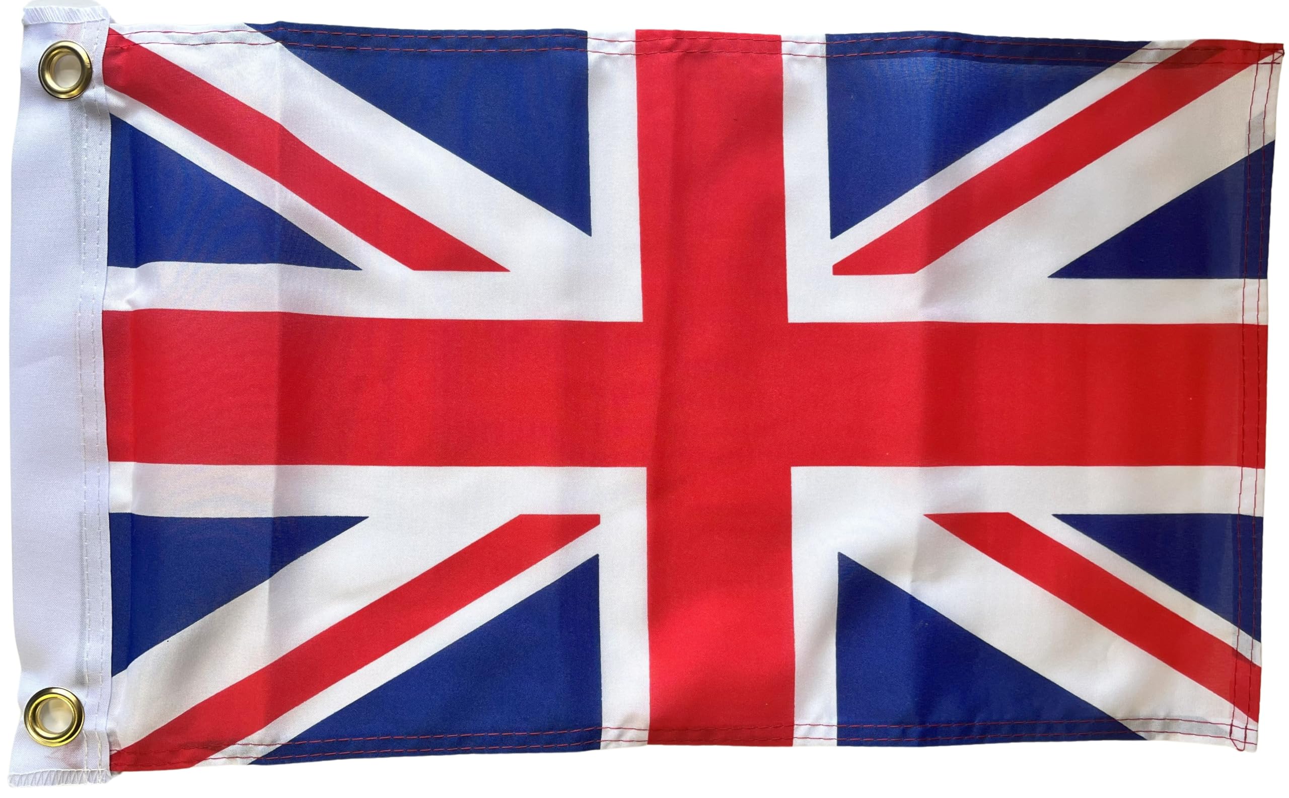 NWFlags Union Jack Flag 17" x 11" 75d Premium Polyester | Polyester 1.5x1 foot material UK flag with 2 Eyelets