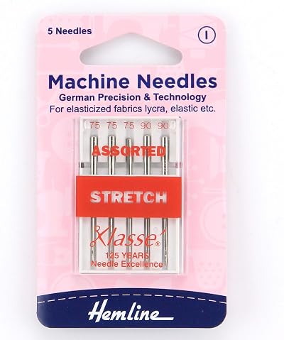 Hemline Stretch Sewing Machine Needles Set Various Sizes