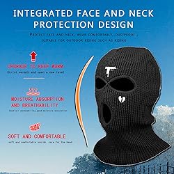 3 Hole Full Face Mask Winter, Outdoor Sports Full