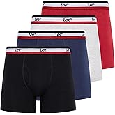 Lee Mens Underwear 4 Pack Boxers for Men Cotton Stretch Boxer Briefs