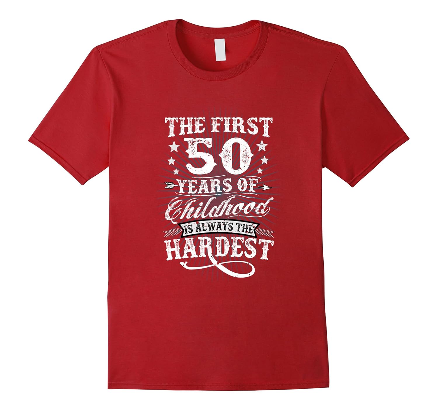 Classic Vintage Retro 50th Birthday T-Shirt 50 Year Old Gift-Rose