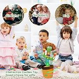 HICAS Dancing Talking Cactus Toy Repeats Voices 120 Songs Volume Control view 6
