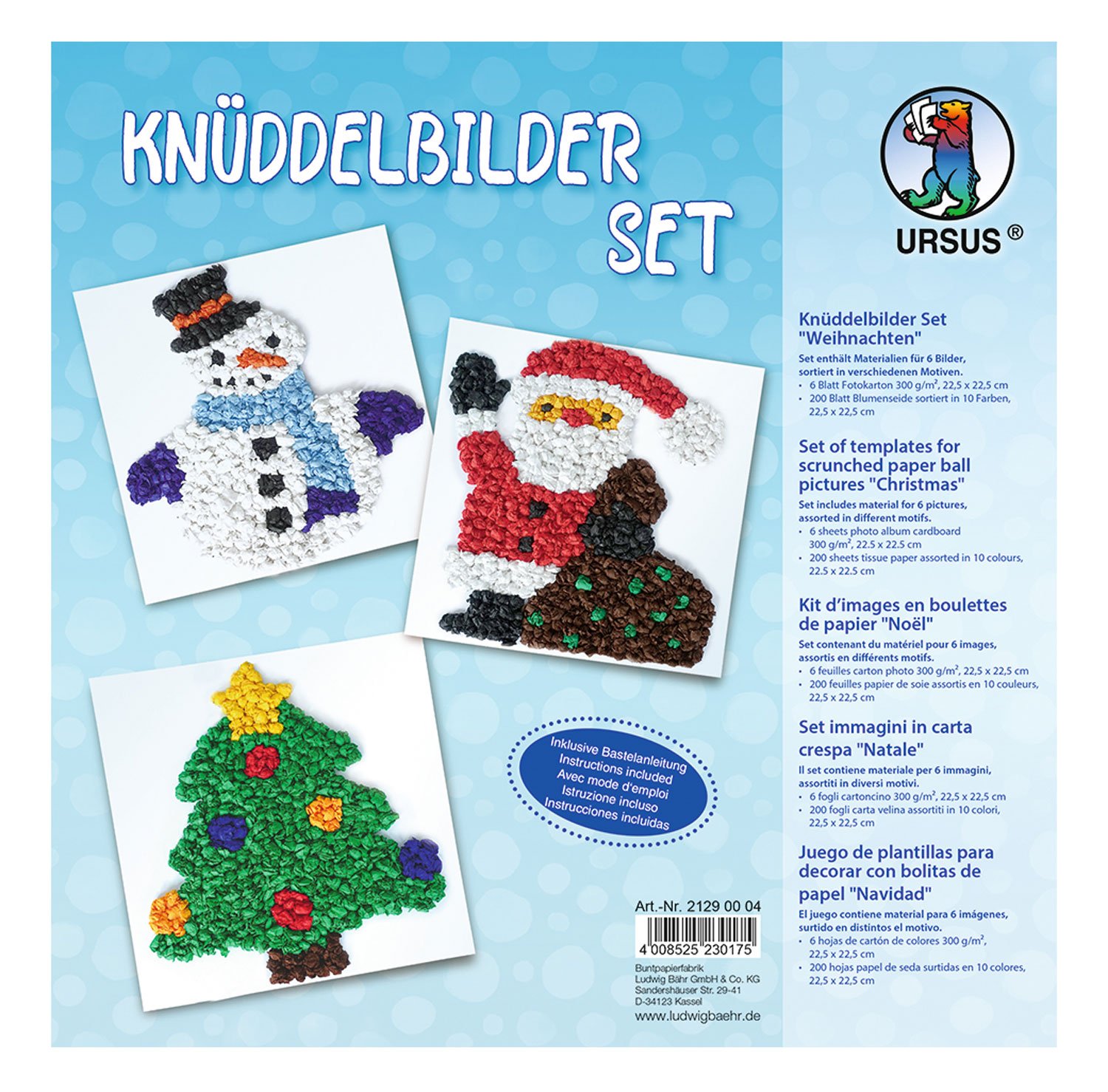 Ursus Knüdel Picture Set Autumn Various Designs