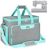 Sewing Machine Carrying Case Bag Compatible with Most Standard Singer,Brother,Janome with Multiple Storage Pockets,Travel Tot