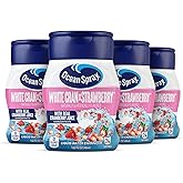 Ocean Spray Liquid Water Enhancer, White Cran-Strawberry, Zero Sugar with Real Cranberry Juice (4 Bottles, Makes 96 Flavored Water Drinks)