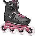 Rollerblade Lightning 90 Women's Urban Inline Skate, Black and Sangria