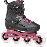 Rollerblade Lightning 90 Women's Urban Inline Skate, Black and Sangria