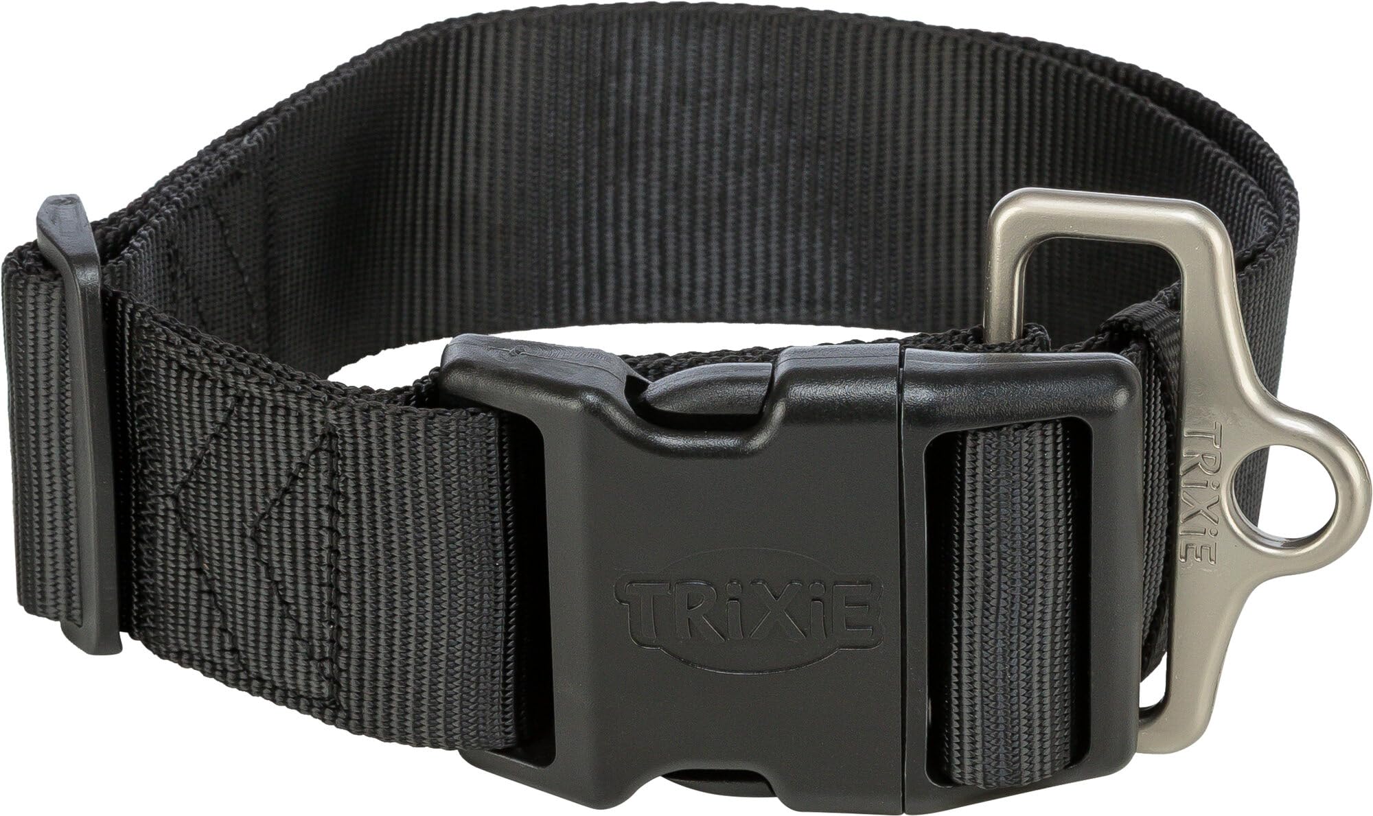 TRIXIE Premium Collar Size L - XXL: Neck Circumference 55-80 cm/50 mm in Black - Fully Adjustable Dog Collar for Very Large Dogs, Neoprene Padded, 1999401
