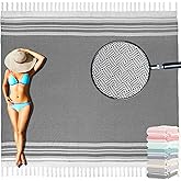 Yongoes Oversized Turkish Beach Towel Blanket Cotton Giant XL Sandproof Towels Huge Linen XXL Extra Large Big Throw Quilt Blankets for Adults Cloud Travel Camping Glamping Accessories Essentials