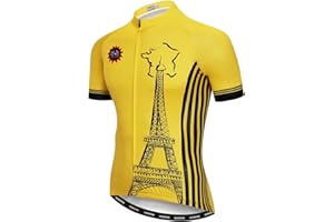WEIMOSTAR Cycling Jersey Men Full Zip Bike Shirt Racing Top Bicycle Clothing