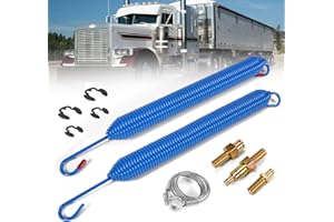 Ytrica 2pcs Hood Springs, Cable and Stud Bolts w/Retaining Rings, Fit for Peterbilt 357,377 & 379 Series (1987-2008) Trucks - Replace 13-03761, 13-03663, L92-6000-0718, 13-04638, 13-03662