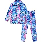 CHILDRENSTAR Girls Fleece Pajamas Pj Set Warm Winter Fall Sleepwear Soft Tops Pants