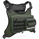 OCKLILY Chest Bag for Men Women, Outdoor Sports Running Vest Bag, Chest Pack for Running, Cycling, Hiking, Workouts, Travel