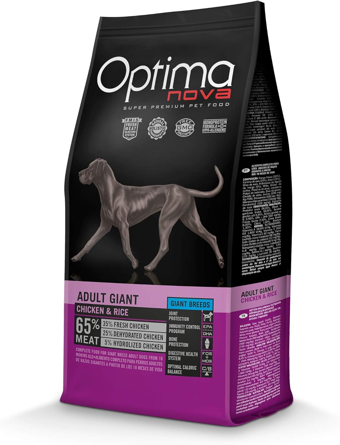 Optimanova Dog Senior Chicken Rice 12kg Bite Adult Amazon De Kuche Haushalt