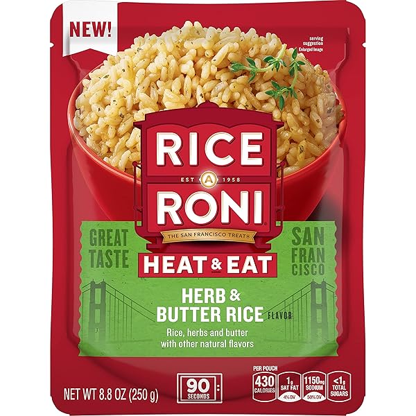 RICE-A-RONI HEAT EAT RICE HERB BUTTER PACKET, 8.8...