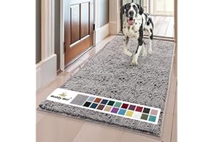Muddy Mat® AS-SEEN-ON-TV Highly Absorbent Microfiber Door Mat and Pet Rug, Non Slip Thick Washable Area and Bath Mat Soft Che