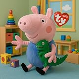 TY George 10 Inch Beanie Baby Peppa Pig Plush Toy view 2