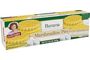 Little Debbie Snacks Banana Marshmallow Pies, 8-Count Box (Pack of 6)