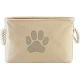 Bone Dry Pet Storage Collection Collapsible Bin, Small Rectangle, Taupe