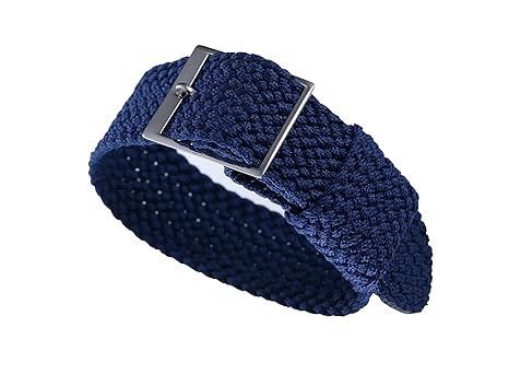 20mm Blue High-end Soft NATO Style Ballistic Delicate Nylon Perlon Watch Bands Straps Replacements for Men Luxury Watches Braided�