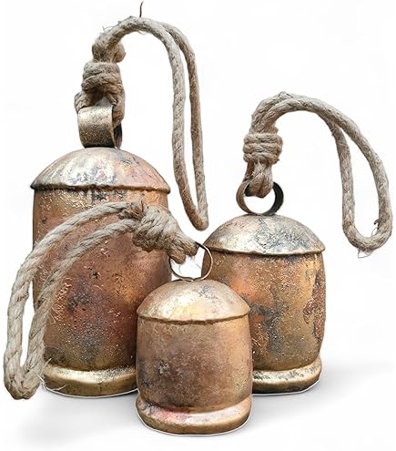Amazon.com: Iron Wrought Bell Chime Handmade Brass Finish Wall