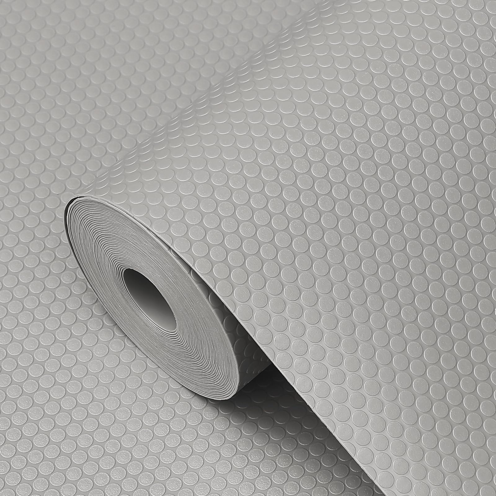 wohomuke Shelf Liners 35x600cm Shelf Mats Drawer Liner Drawer Mats Washable EVA BPA Free Waterproof & Oil-Proof Cupboard Cabinet Shelf Protector (Light Grey,35cmx6m) — image 1