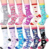 Bunnycool 12 Pairs Dental Tooth Socks for Women Funny Christmas Dental Hygienist Assistant Gifts Tooth Socks for Dentist