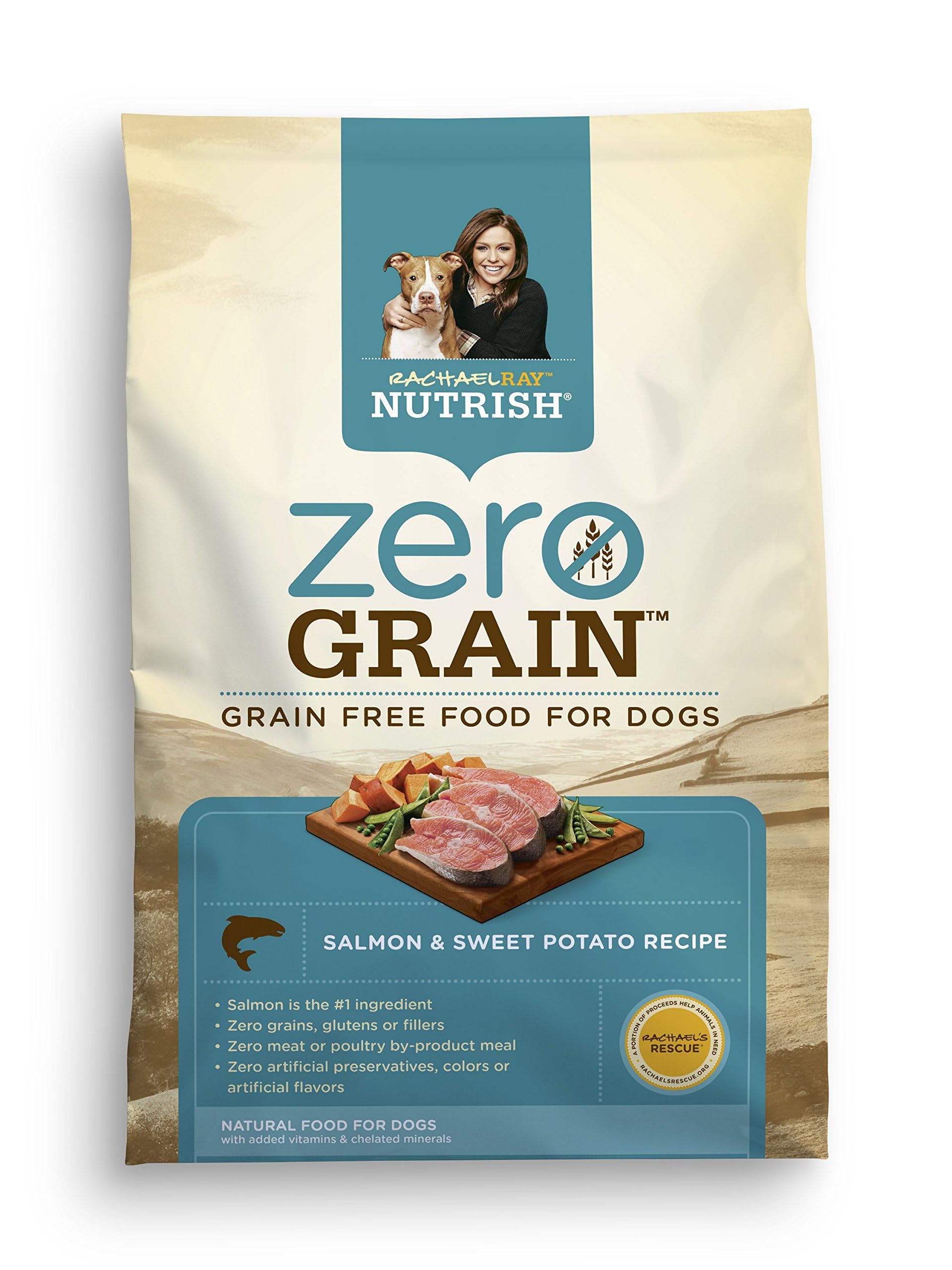 Photo 1 of *****15 BAGS******** Rachael Ray Nutrish Zero Grain Natural Dry Dog Food, Salmon & Sweet Potato Recipe, Grain Free, 23 lbs
