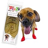 PawZ Dog Boots | Rubber Dog Booties | Waterproof Snow Boots for Dogs | Paw Protection for Dogs | 12 Dog Shoes per Pack
