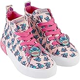 Disney Girls Lilo & Stitch Sneakers - Lilo and Stitch High Top Athletic Shoes - Lilo and Stitch High Top Lace Up Sneakers