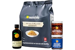 Momofuku Original Starter Pack by David Chang, Contains Original Chili Crunch, Soy and Scallion Ramen, Soy Sauce, and Savory Salt, Chef Made for Cooking, Asian Snacks