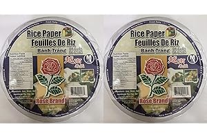 VALUBNDL: PREMIUM RICE PAPER SHEETS - Healthy Snack Low Calorie Thin for Dumplings & Spring Rolls - Custom VALUBNDL Branded P