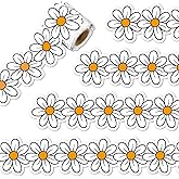 Whaline 32.8ft Smile Daisy Bulletin Board Borders Pink - View #8