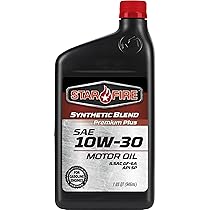 ❤さーーんさま❤oils❤ Amazon.com: Starfire 10W30 Synthetic Blend Motor Oil 12/1QT