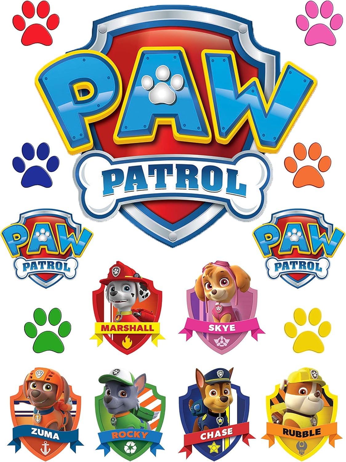Printable Paw Patrol Cake Topper